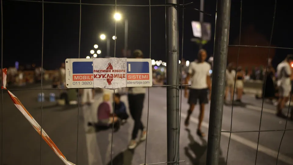 Anti-government blockade in Belgrade