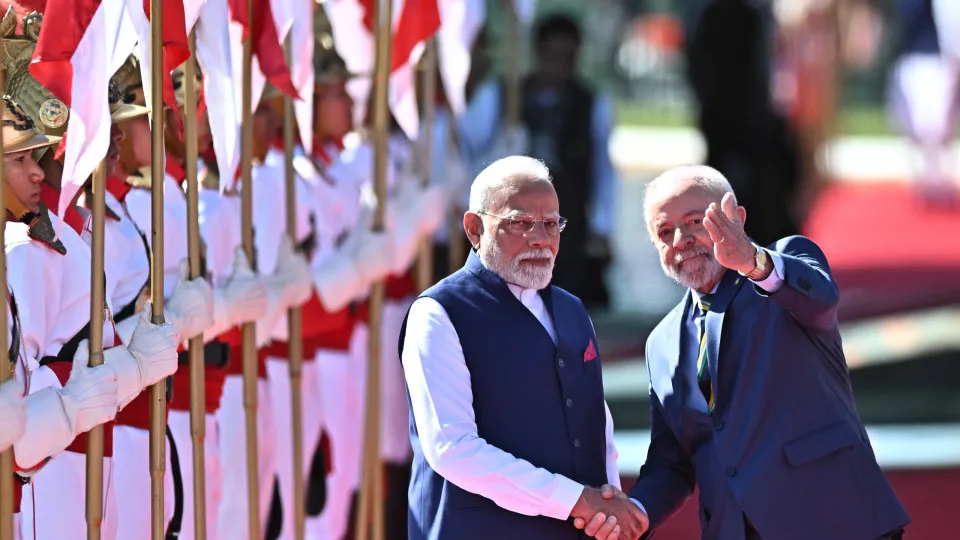 Brazil's Lula welcomes Indian President Modi in Brasilia