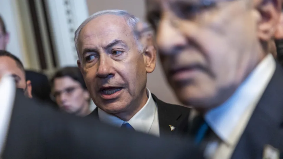 Israeli prime minister meets with US Seante leadership in Washington, DC