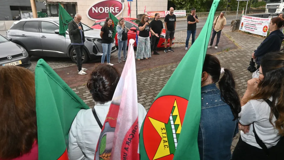 Greve de trabalhadores da Nobre Alimentação em Rio Maior