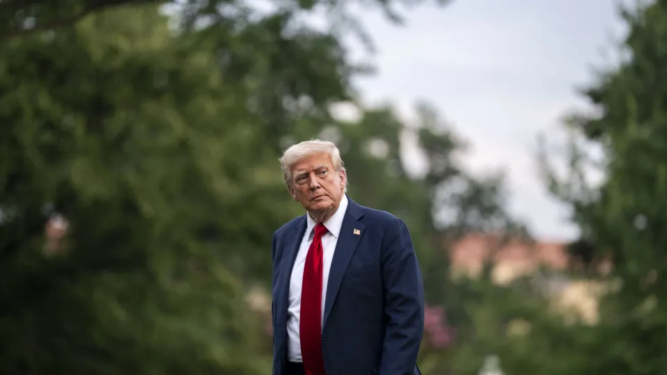 US President Trump returns to the White House