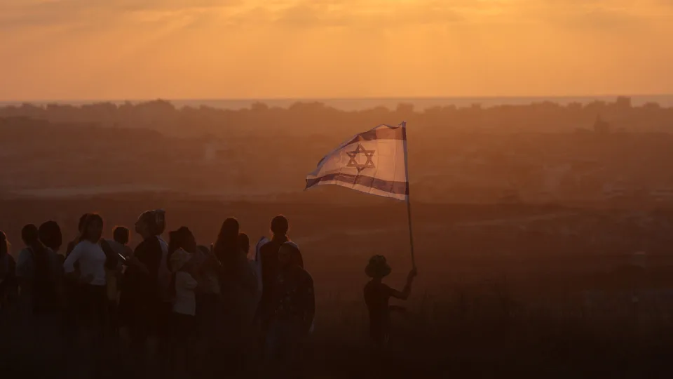Israeli right-wing rally near the Gaza border in southern Israel