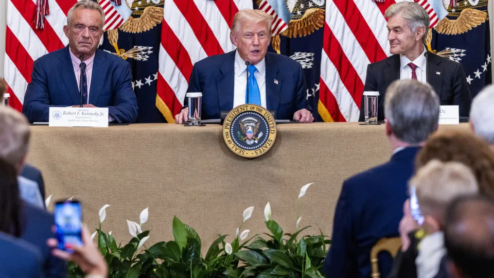 Trump delivers remarks during a Making Health Technology Great Again event