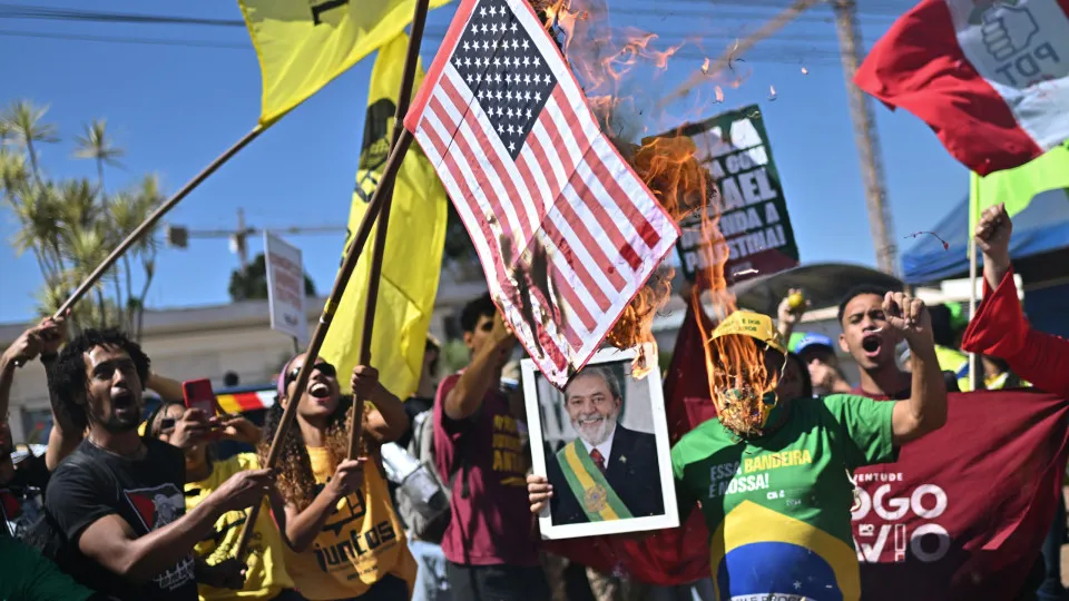 Protest in Brazil over US tariffs