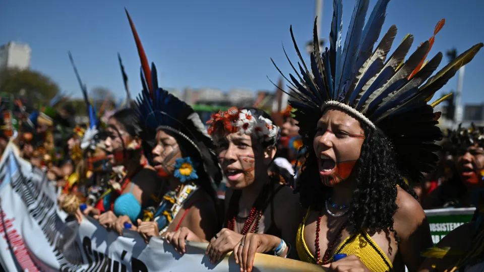 Indigenous women rally against gender violence in Brasilia