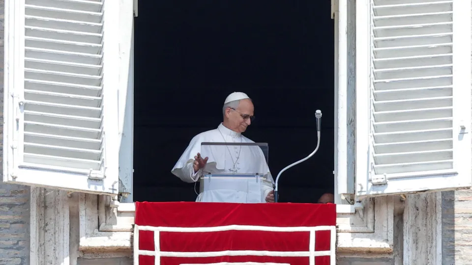 Pope Leo XIV leads Angelus prayer in Vatican City
