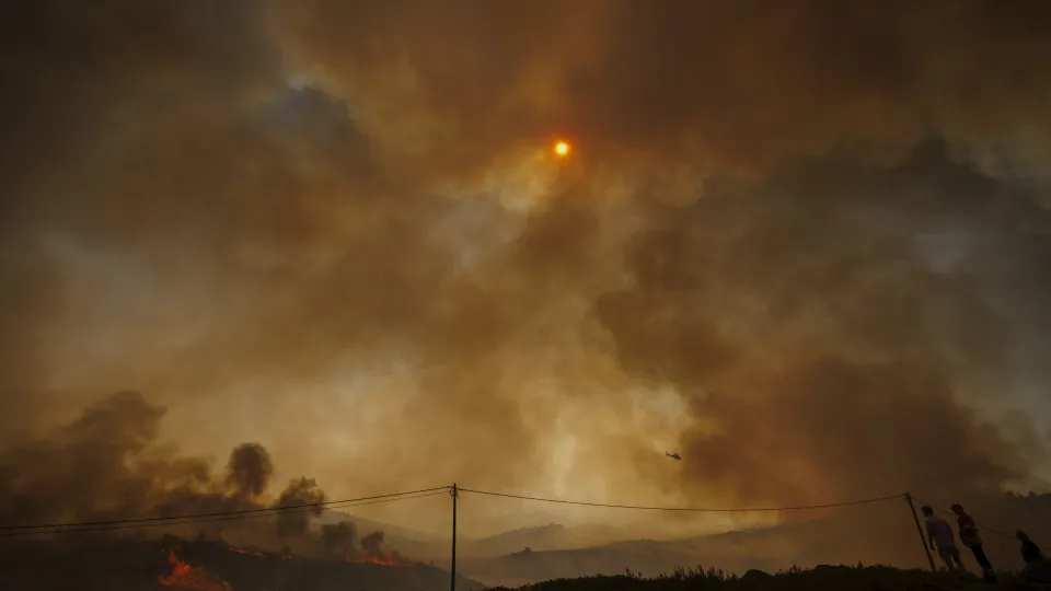 Forest fire in Vila Real