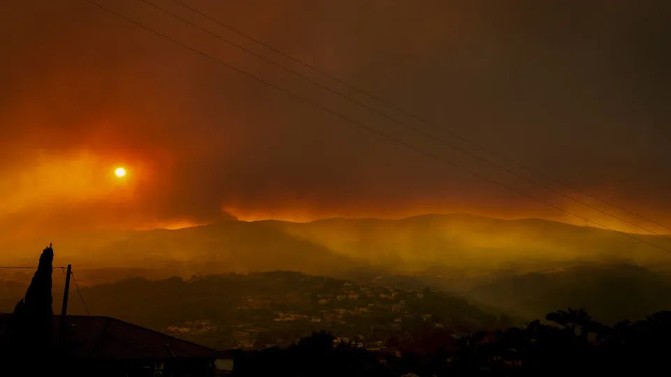 Incêndio na freguesia de Borbela em Vila Real
