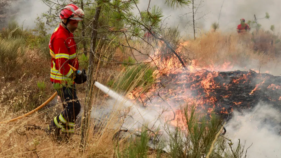 Mais de 100 operacionais no combate ao fogo em Arcos de Valdevez