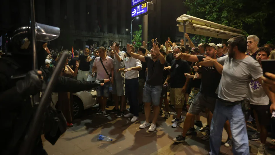 Anti-government protest in Belgrade