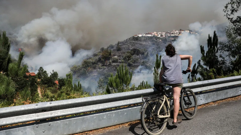 Forest fire in Arganil