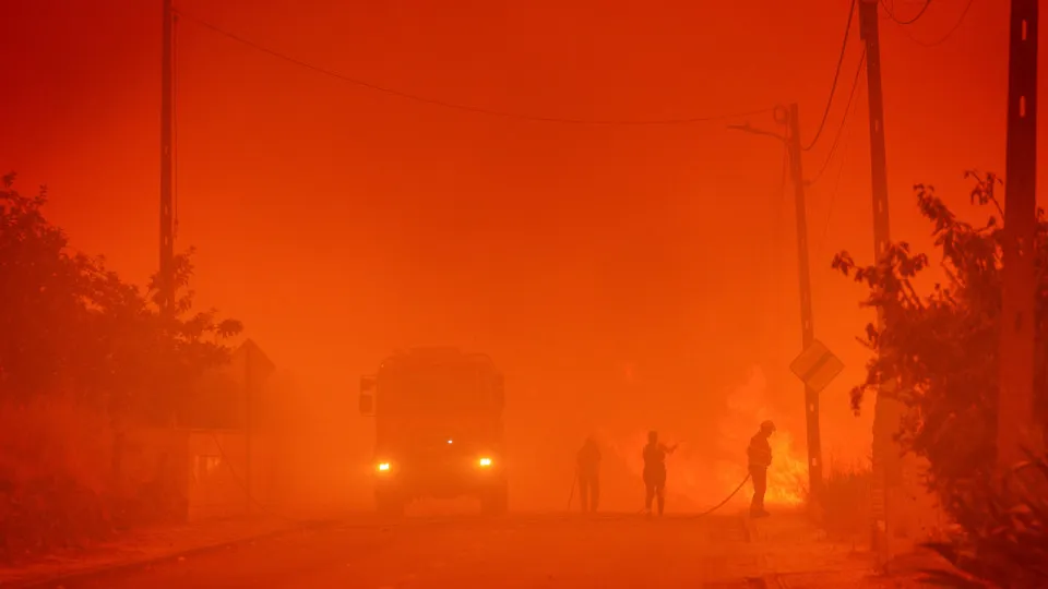 Forest fire in Sernancelhe