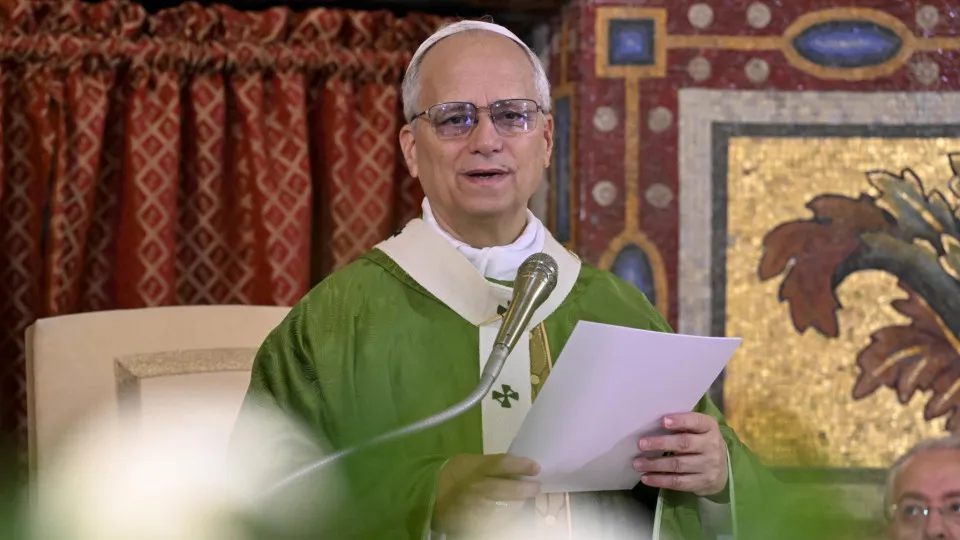 Pope Leo XIV celebrates mass in Albano Laziale, Italy