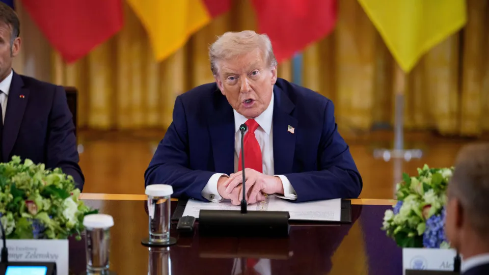 US President Trump meets Ukraine's President and European leaders at White House