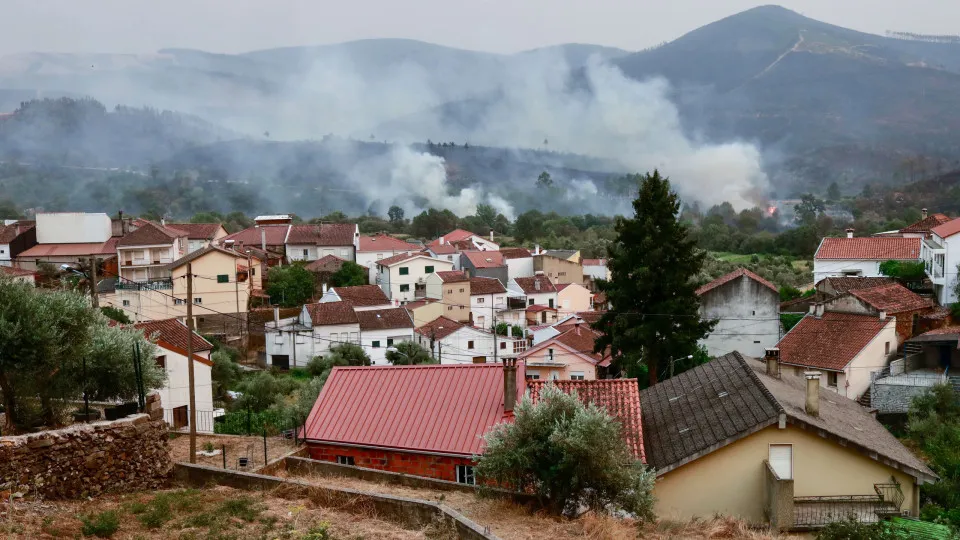 Forest fire in Covilha