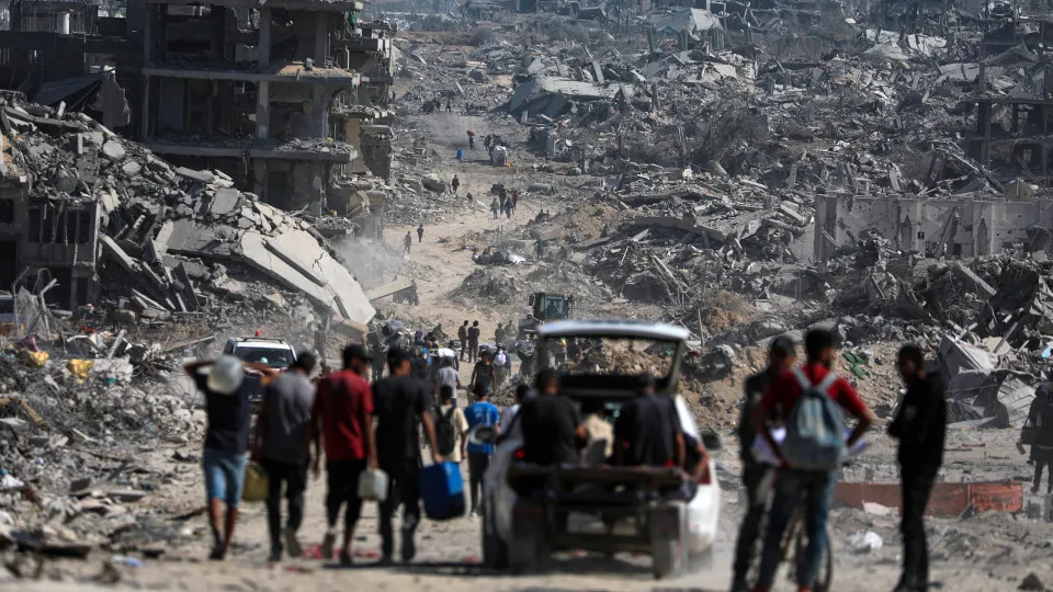 Gaza: Vídeo mostra destruição no regresso a uma da maiores zonas urbanas