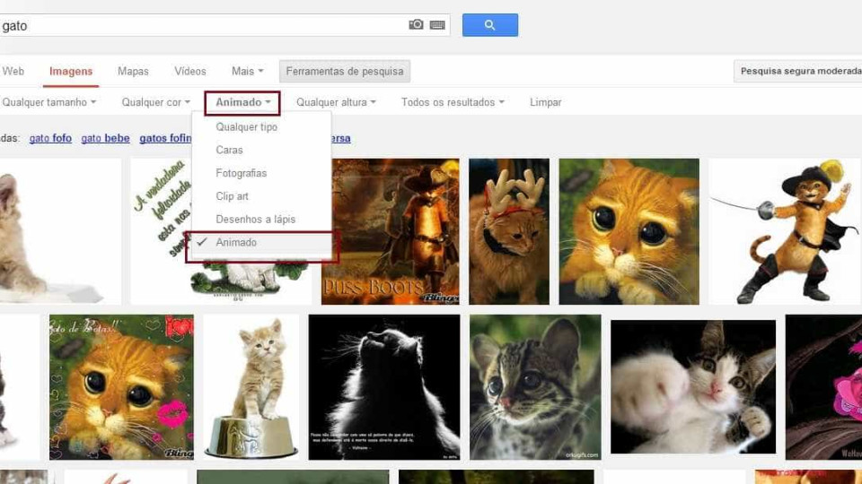 Google Imagens passa a permitir pesquisa de GIF animados