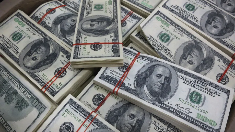 dólares, dinheiro, notas. dólar, dollar
