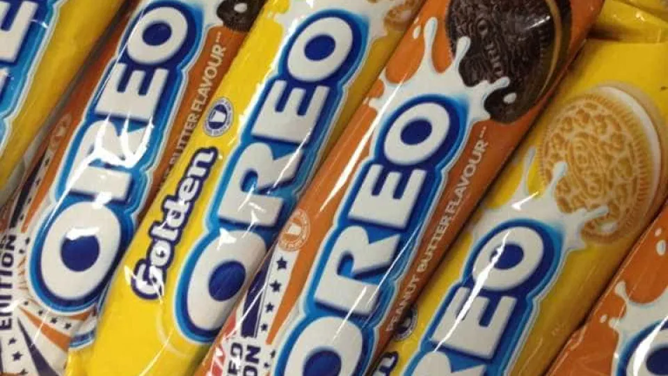 Oreo dourado e de manteiga de amendoim a caminho do Reino Unido