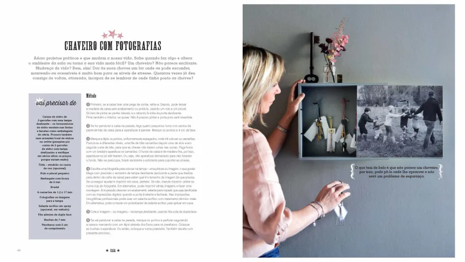 'Feito em casa' – Chaveiro com fotografia