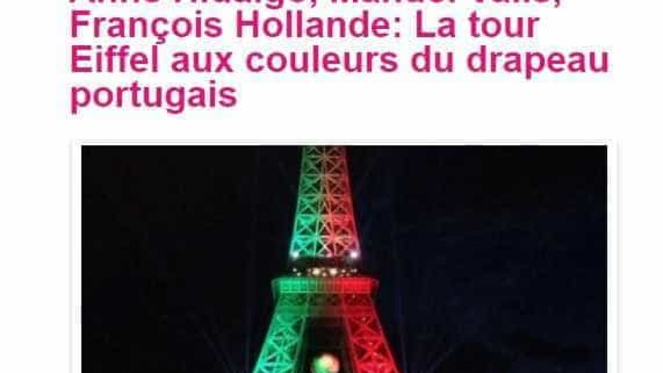 Outra petição. Desta vez, para Torre Eiffel 'vestir' vermelho e verde