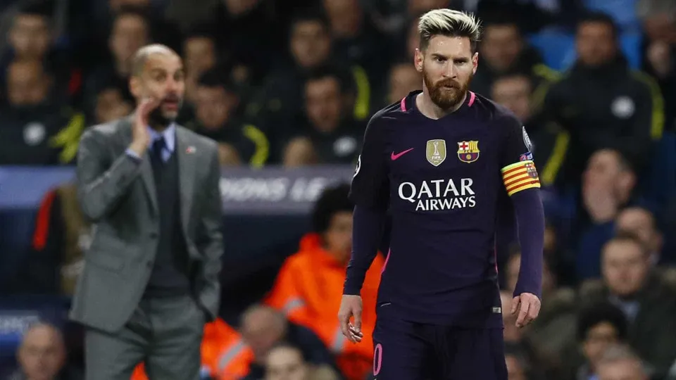Guardiola já está em Barcelona para levar Messi para Inglaterra
