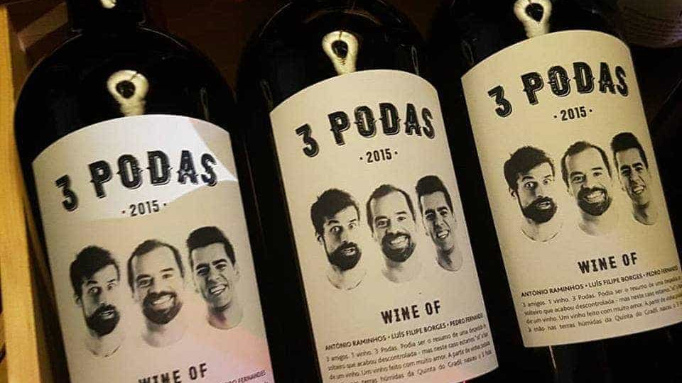 Três amigos, '3 Podas'. O vinho de Raminhos, Borges e Fernandes