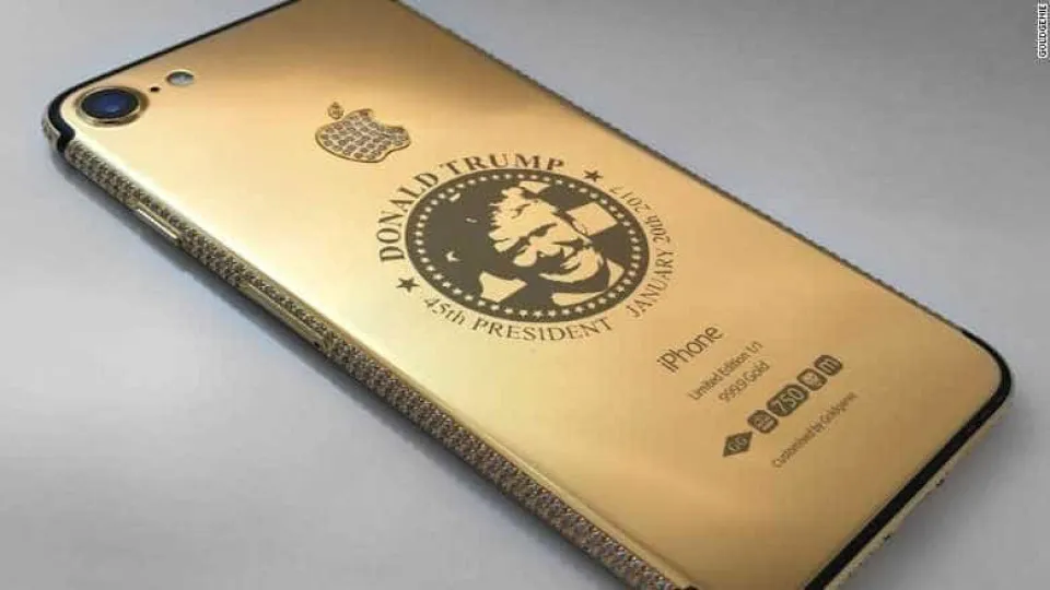 iPhone dourado com 'marca Trump' está à venda. Mas não é para todos
