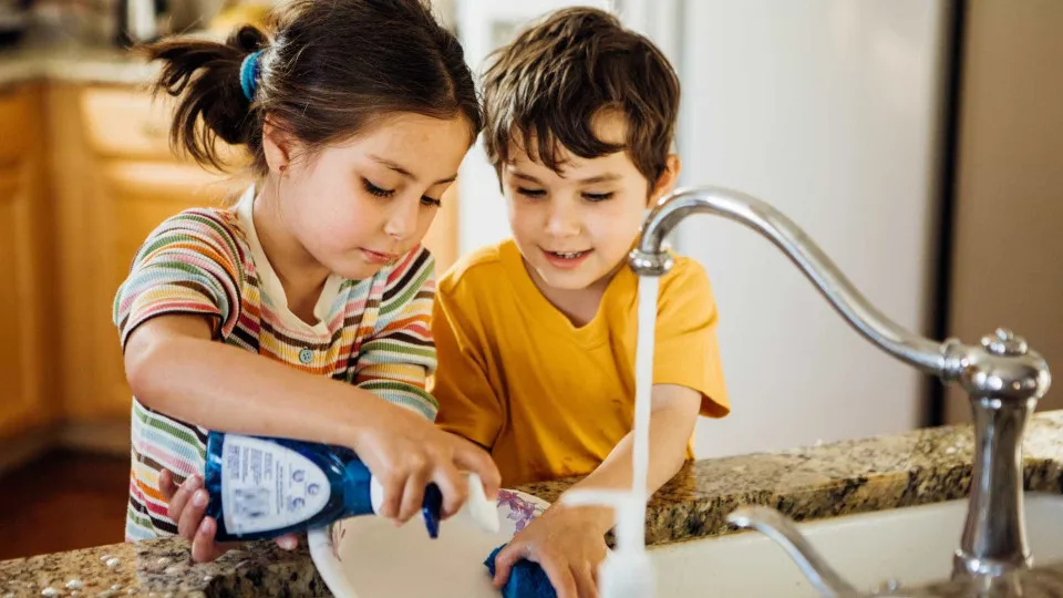 É seguro lavar as mãos com detergente para a loiça?