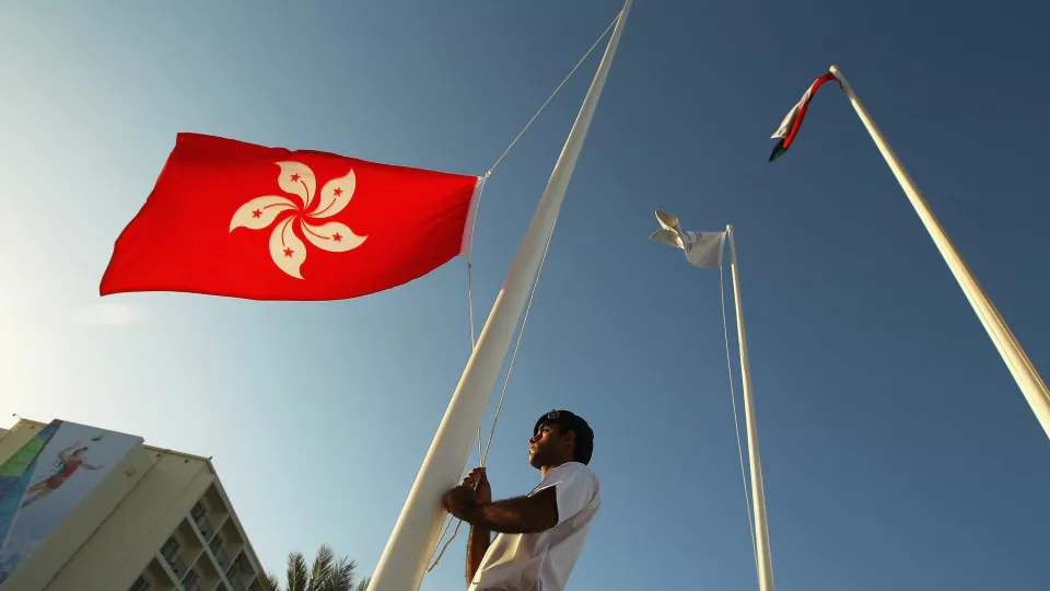 hong kong flag, bandeira