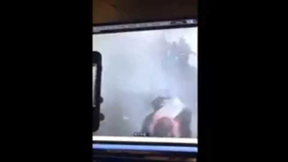 O momento da explosão em Manhattan