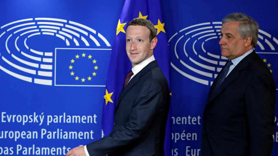 Zuckerberg evitou os 'ataques' na audiência com o Parlamento Europeu