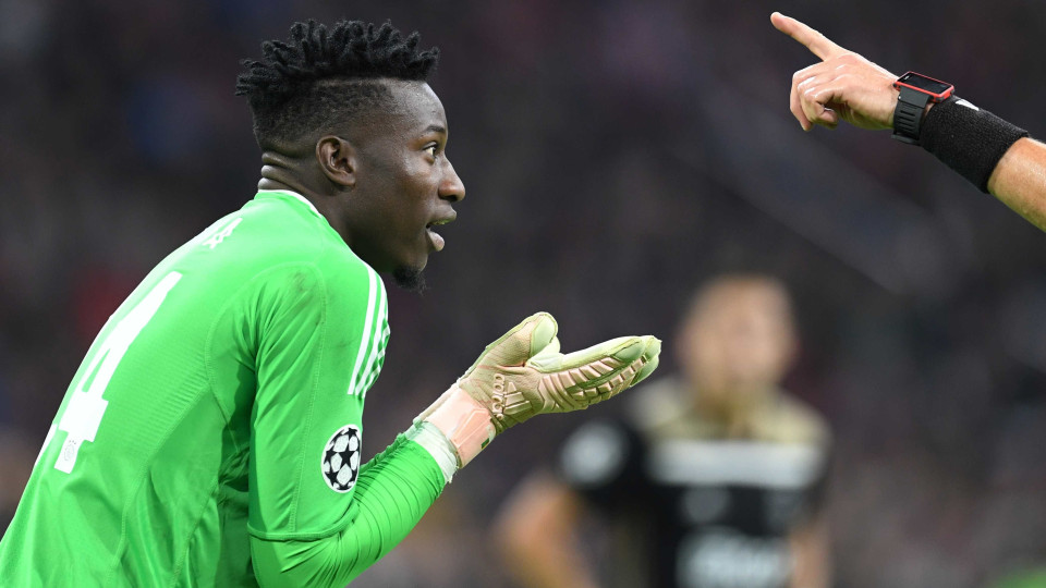 UEFA suspende guardião do Ajax por 12 meses. Onana acusou doping