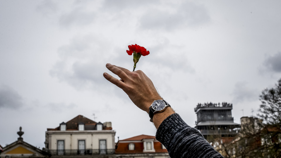 25 de Abril. Céu muito nublado e mar encrespado para a Revolução