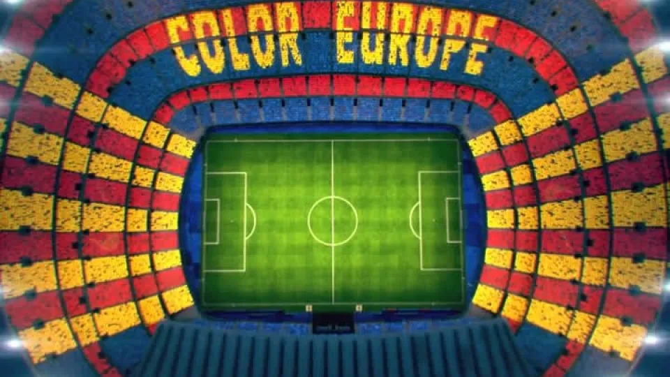 Barcelona mostra mosaico que irá apresentar na receção ao Liverpool