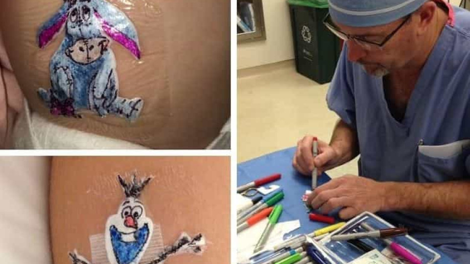 Médico desenha pensos 'diferentes' para animar crianças após cirurgias