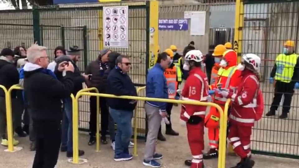 Covid-19: Lecce-Atalanta até teve recurso ao 'termoscanner'