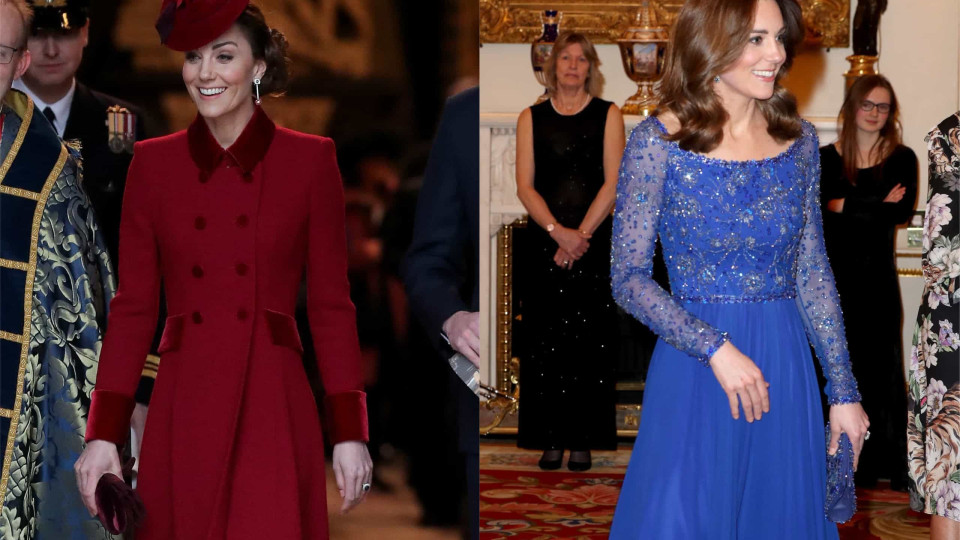 Kate Middleton aposta em cores fortes para dia repleto de eventos reais