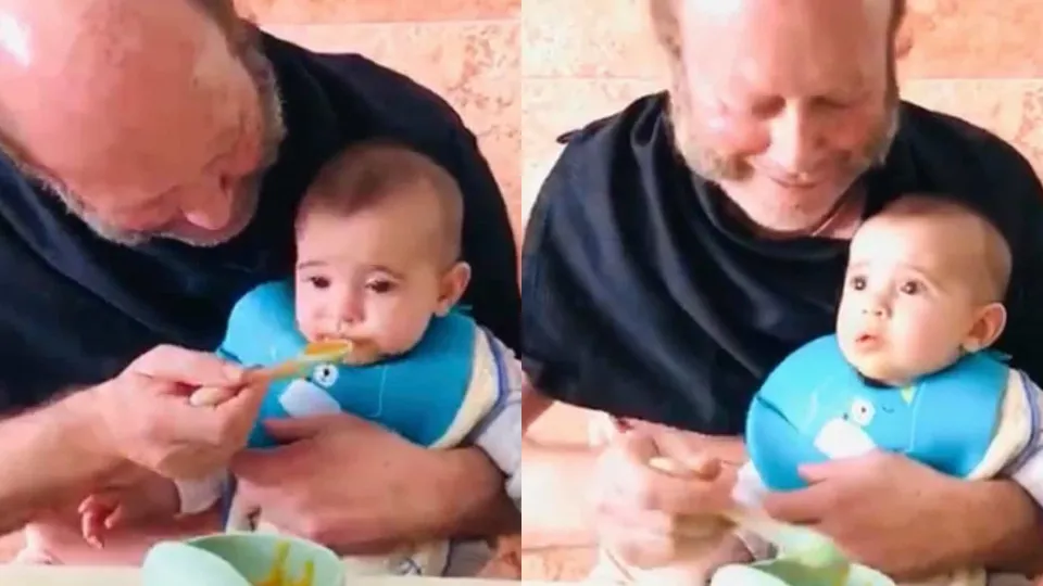 Avô babado! Luís Esparteiro mostra-se a dar sopa à neta em vídeo amoroso