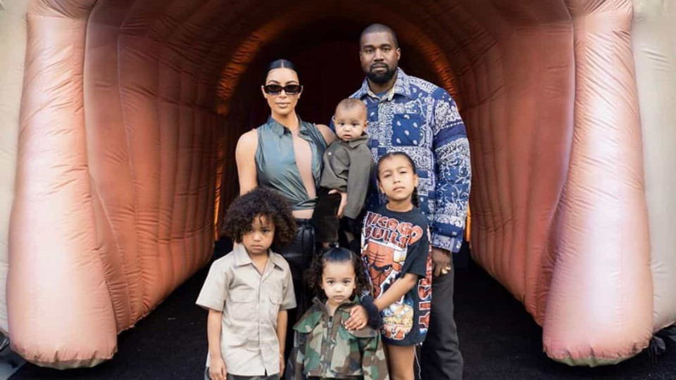 Filhos de Kim Kardashian e Kanye West ainda não sabem do divórcio