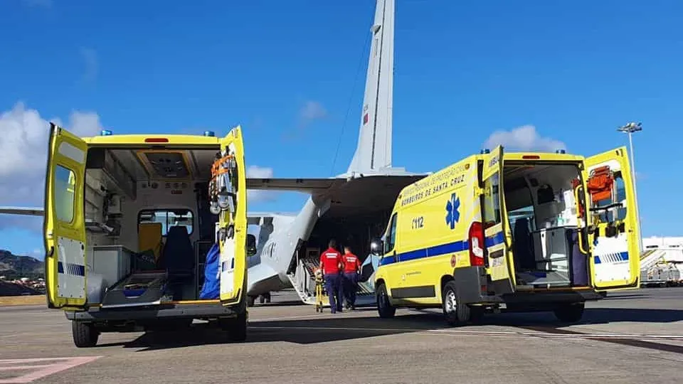 Força Aérea transporta três doentes do Porto Santo para a Madeira