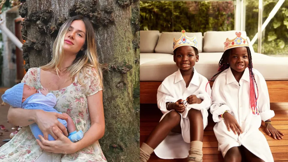 Giovanna Ewbank derrete fãs com fotos dos filhos juntos