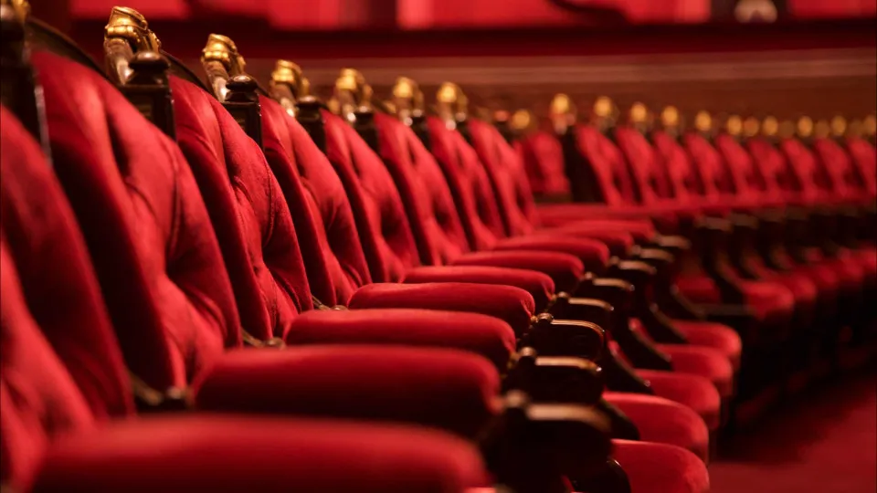 Teatro, concerto, ópera, cadeiras, plateia