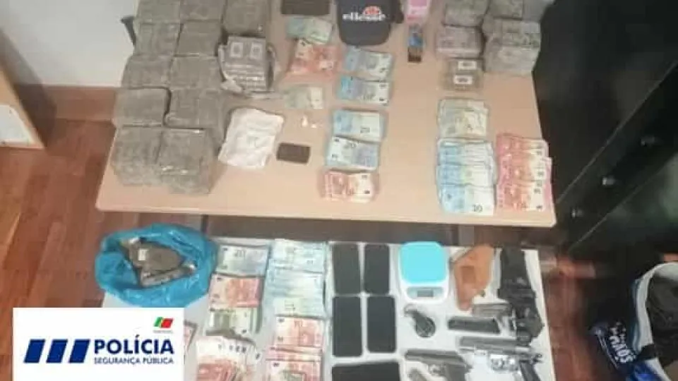PSP encontra quinta em Setúbal com 40 mil doses de haxixe e faz 6 detidos