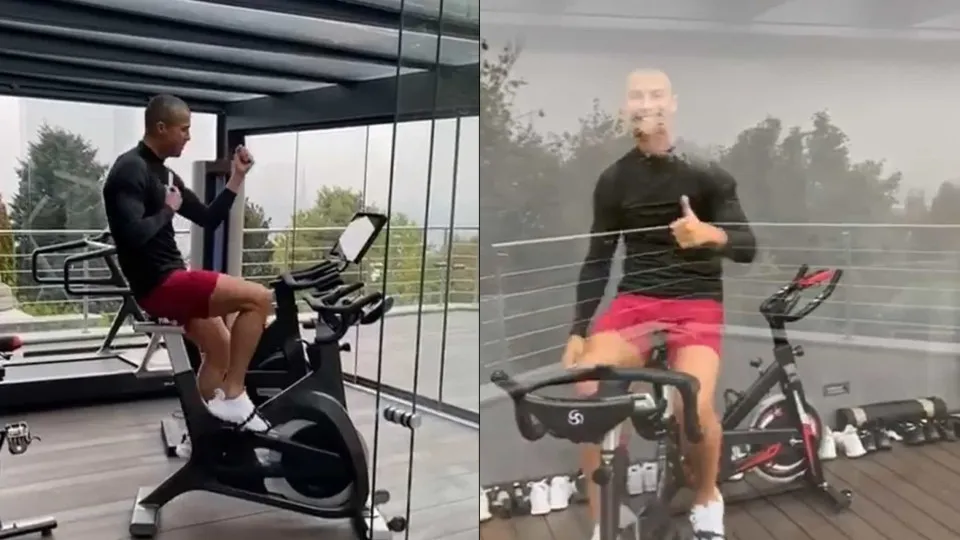 Vídeo. Cristiano Ronaldo faz exercício (e dança) ao som dos Calema