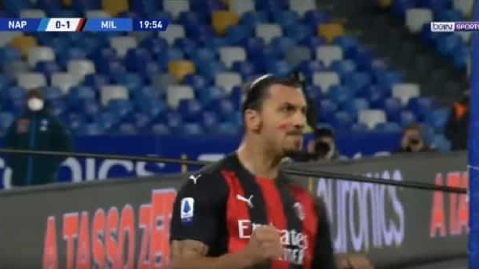 Zlatan não perdoa. O impressionante cabeceamento que 'tramou' o Napoli