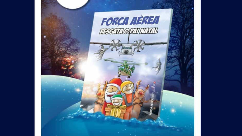 'Força Aérea resgata o Pai Natal', o conto dedicado às crianças