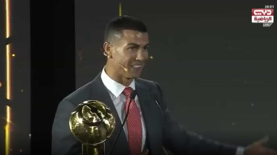 O comentário de CR7 sobre a apresentadora "cheia de frio" que já é viral