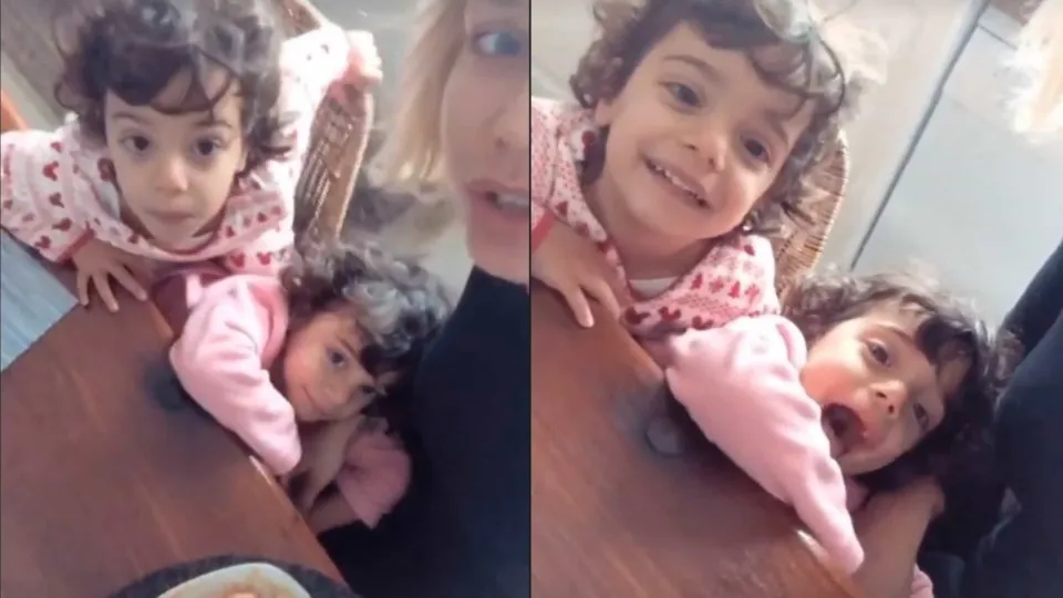 Vídeo. Luciana Abreu em momento de diversão com as filhas gémeas
