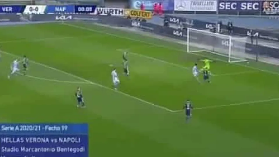 Napoli assinou o quarto golo mais rápido da história da Serie A